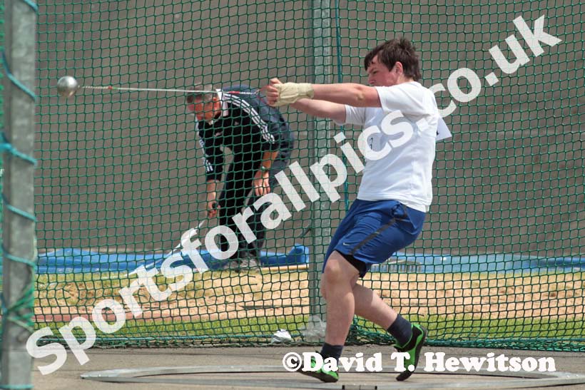Hammer event at the Annual Inter-Counties Schools, Cleveland v Cumbria v Durham v Northumberland at Claireville Stadium, Middlesbrough